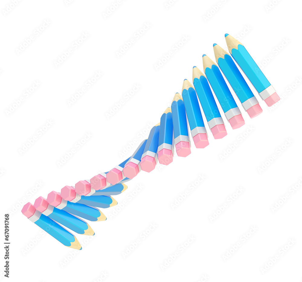 Twisted line of pencils isolated Twisted line of pencils isolated