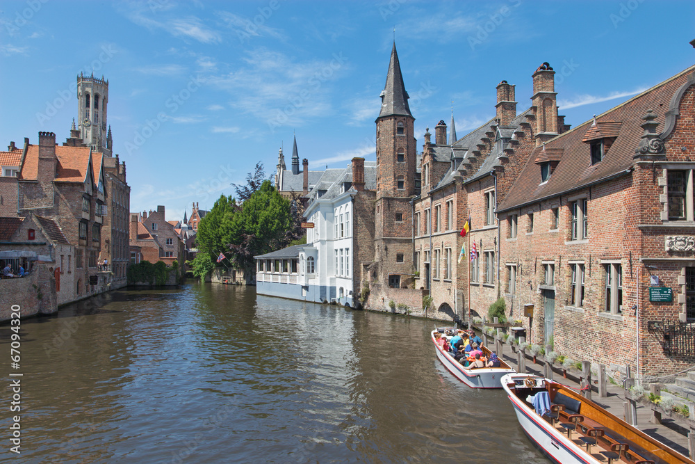 Bruges - View from the Rozenhoedkaai canal