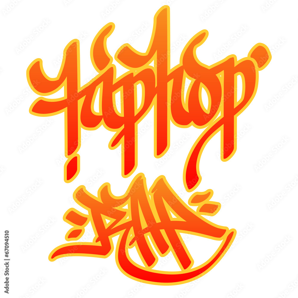 Hip-hop Rap vector de Stock | Adobe Stock