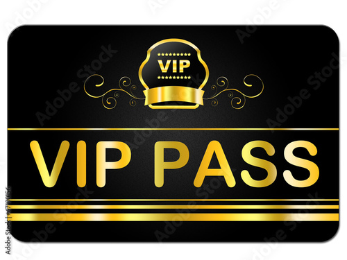 Membership Card Indicates Very Important Person And Celebrity
