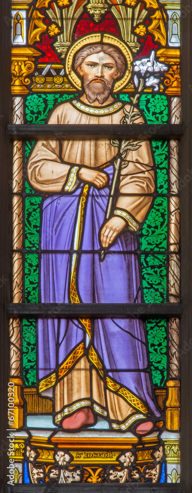 Brussels - st. Joseph in the cathedral of st. Michael