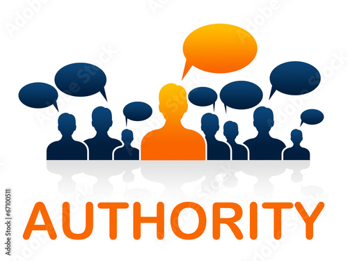 Tableau sur toile Authority Team Indicates Manager Unity And Control