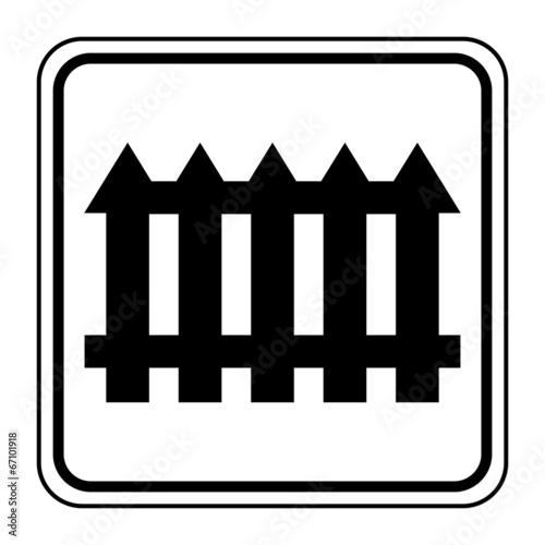 Logo passage à niveau. Train.