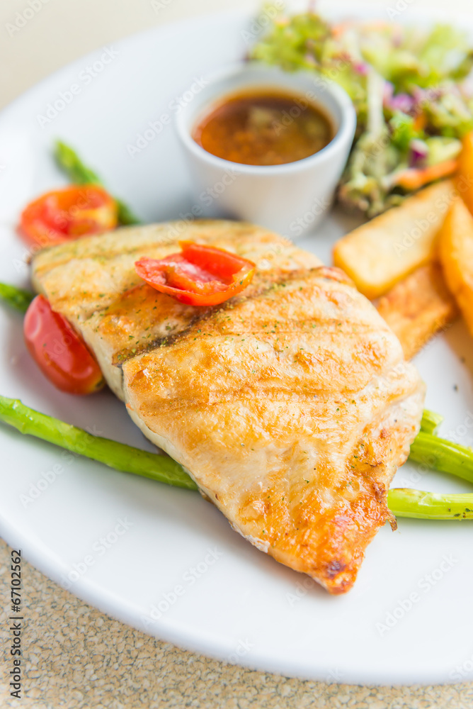 Barramundi steak Barramundi steak