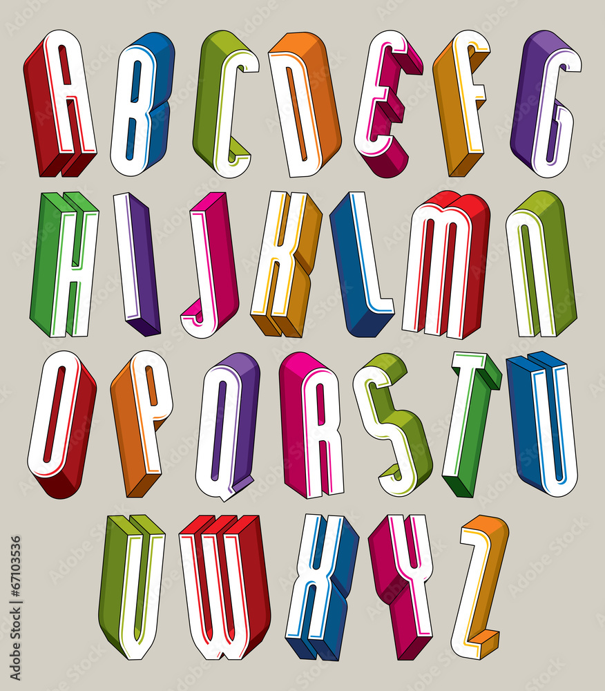 3d font, vector tall thin letters, geometric dimensional alphabe 3d font, vector tall thin letters, geometric dimensional alphabe