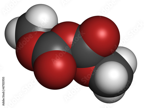 Dimethyl dicarbonate (DMDC) beverage preservative molecule photo