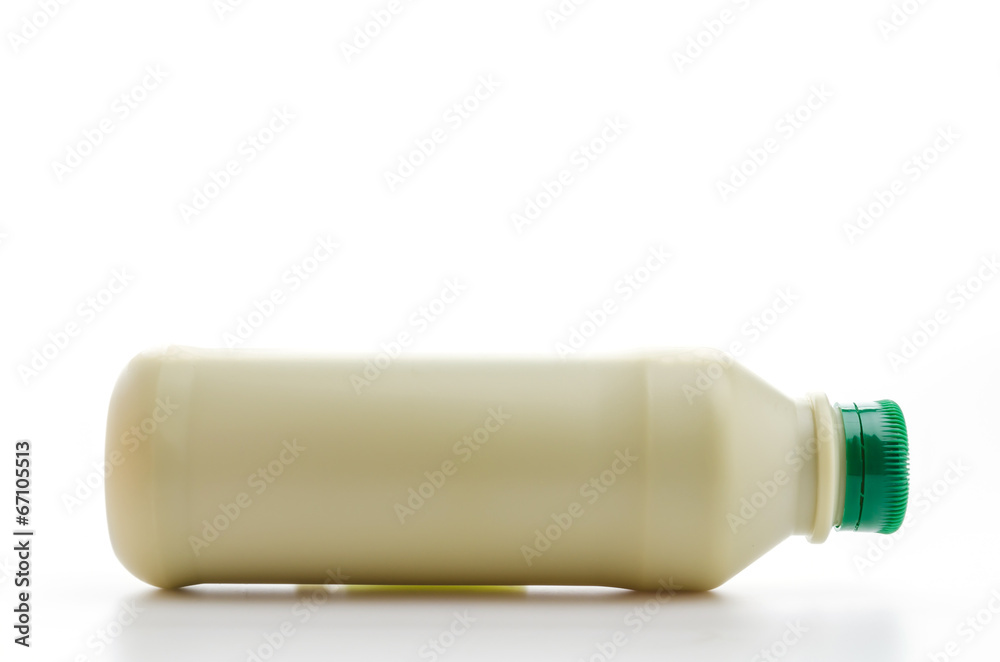 Green tea milk isolated white background Green tea milk isolated white background