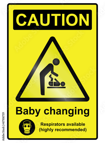 Baby Changing Hazard Sign