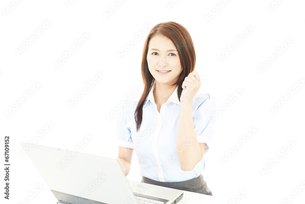 笑顔の女性 笑顔の女性