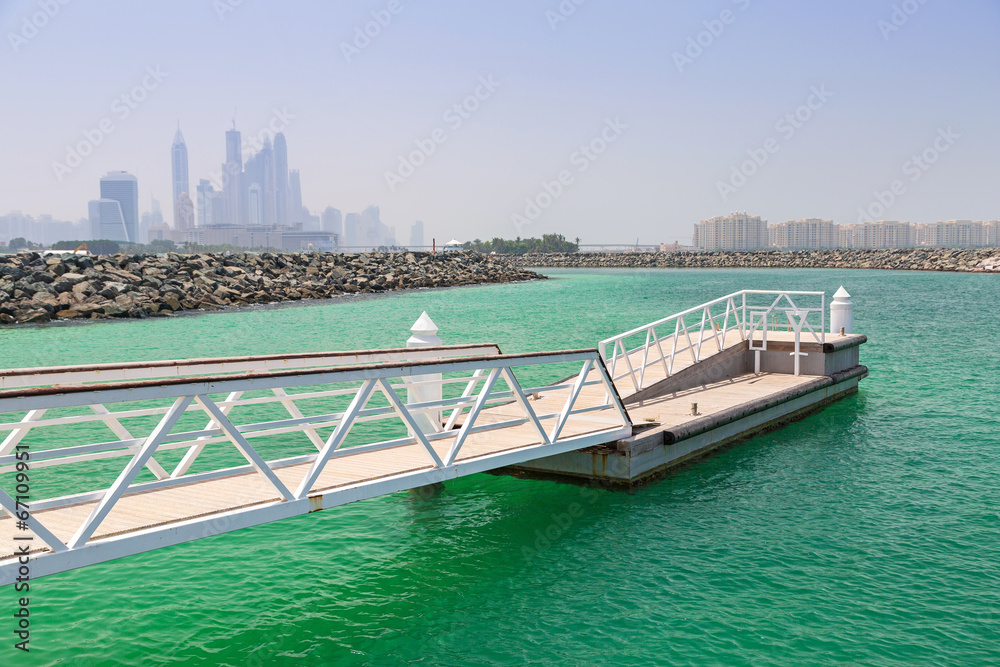 Pier at the Persian Gulf in Dubai