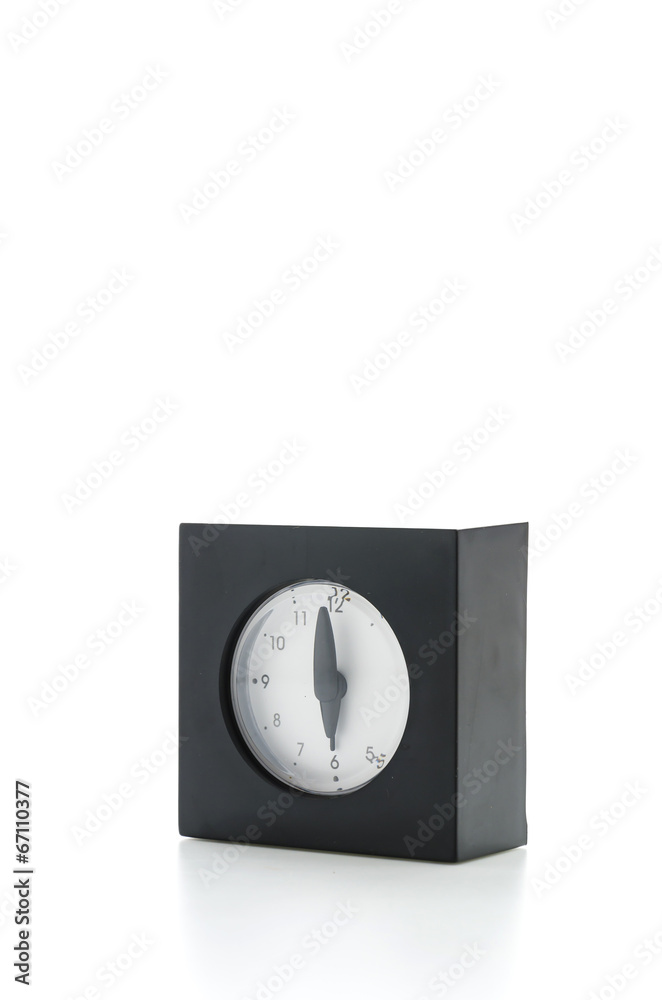 Clock isolated on white