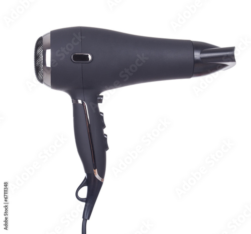 Hair dryer isolated on white