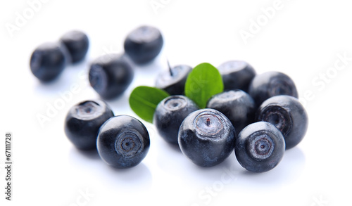 Photos Blueberries with leaves