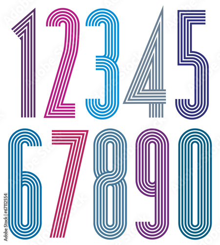 Poster geometric bright dec...