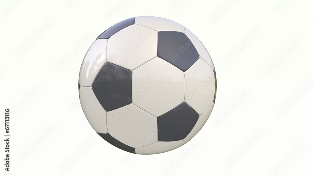 Classic soccer ball on white Classic soccer ball on white