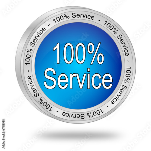 100% Service Button