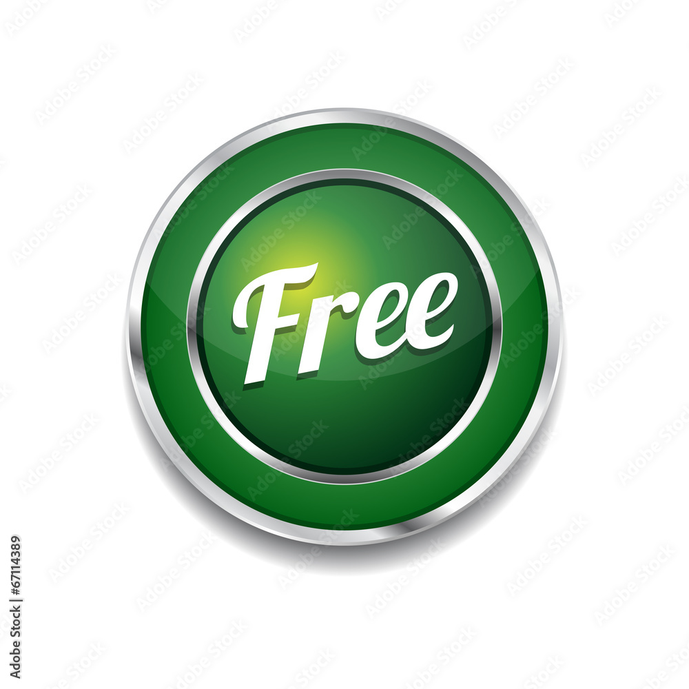Free Glossy Shiny Circular Vector Button Free Glossy Shiny Circular Vector Button