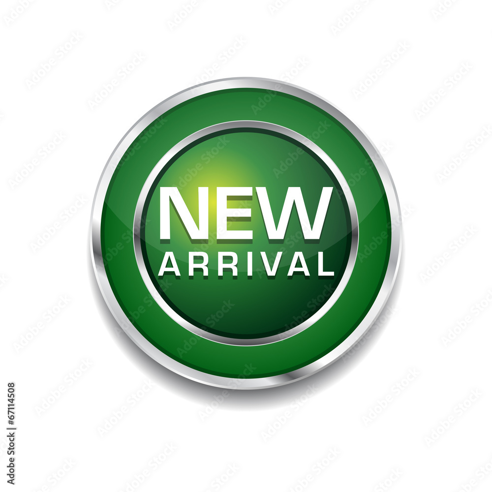 New Arrival Glossy Shiny Circular Vector Button New Arrival Glossy Shiny Circular Vector Button