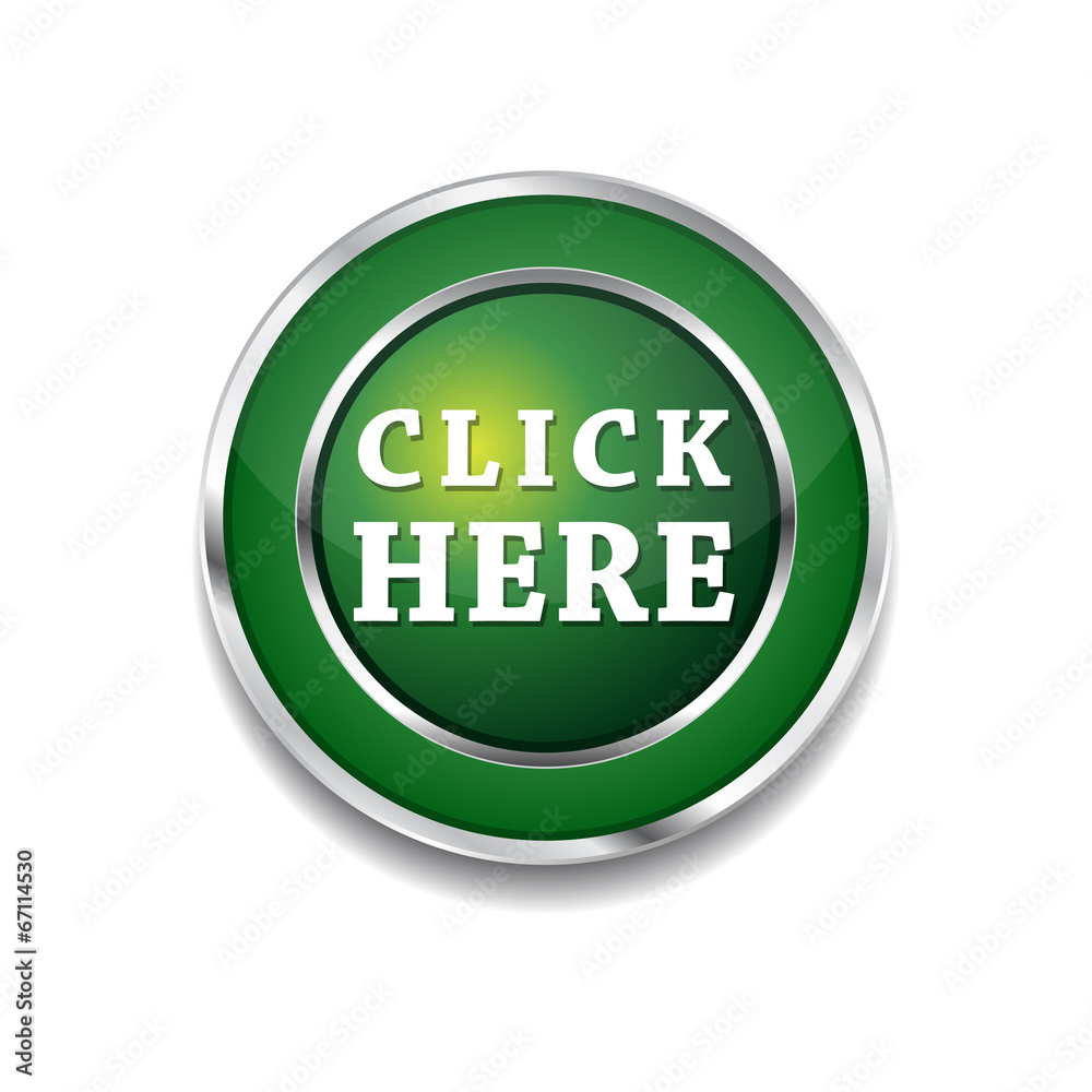 Click Here Vector Icon Button Click Here Vector Icon Button