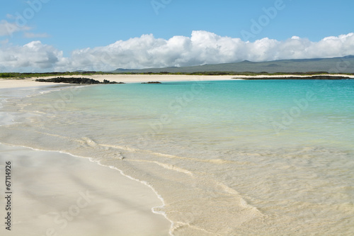 Amazing white sand beach of Cerro Brujo