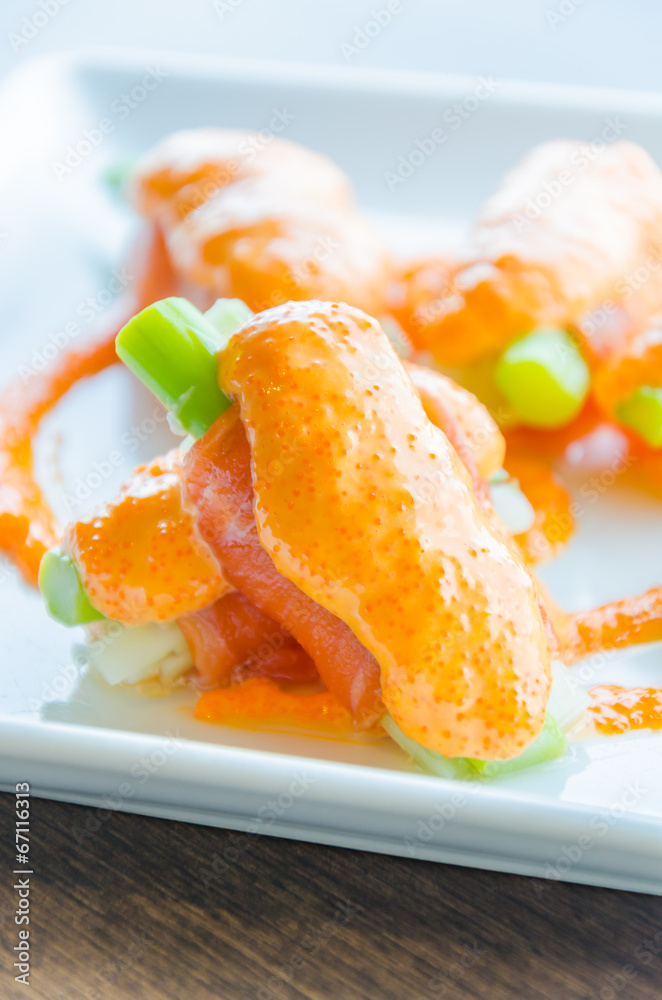 Salmon roll Salmon roll
