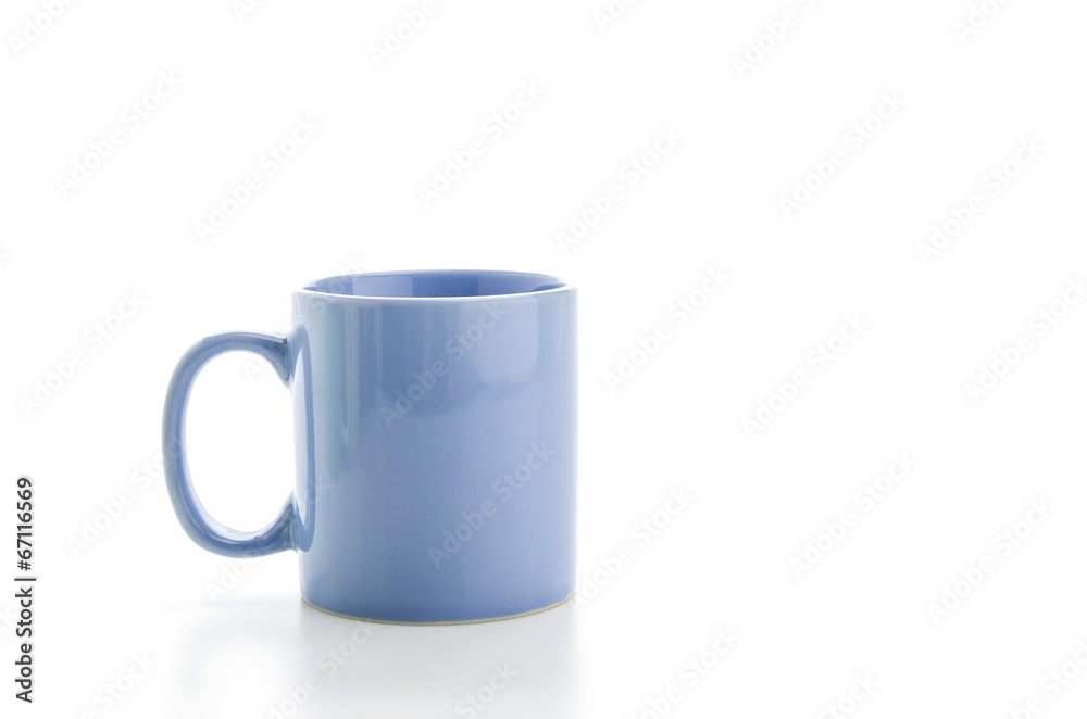 Color mug isolated on white Color mug isolated on white
