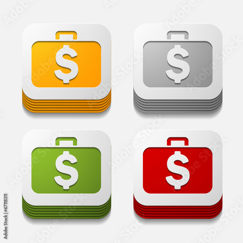 square button: portfolio