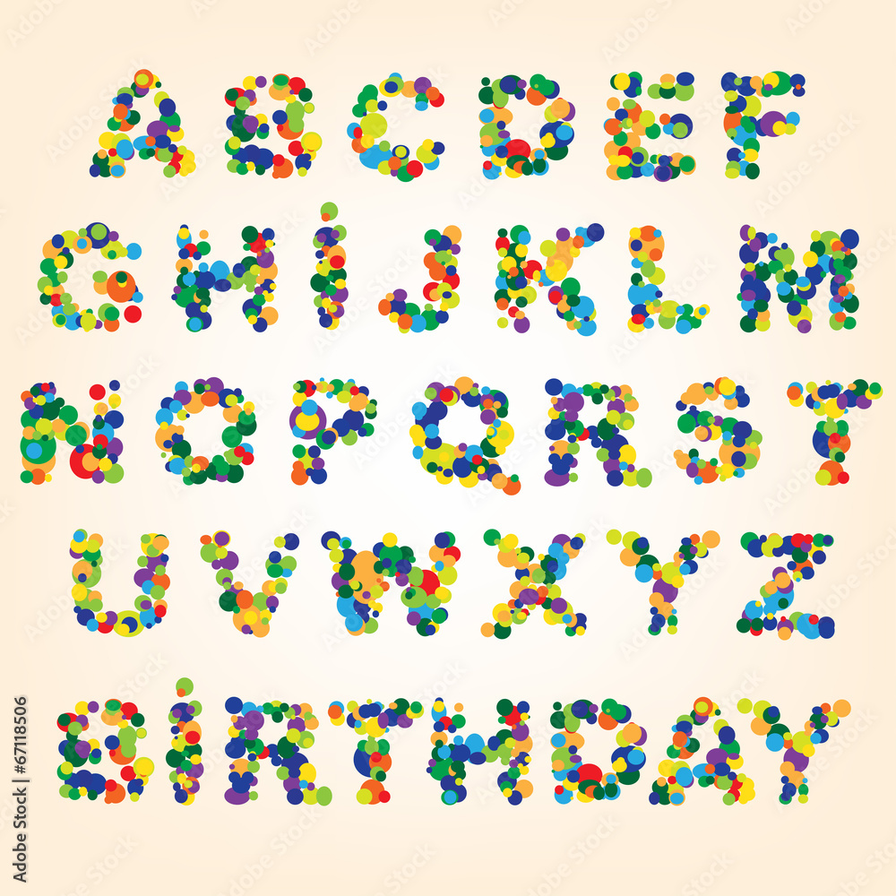 color abstract alphabet color abstract alphabet