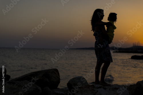 Mother and daughter at the ...