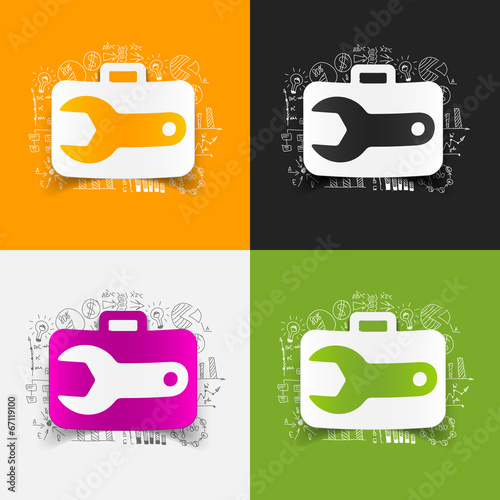 Drawing business formulas: wrench