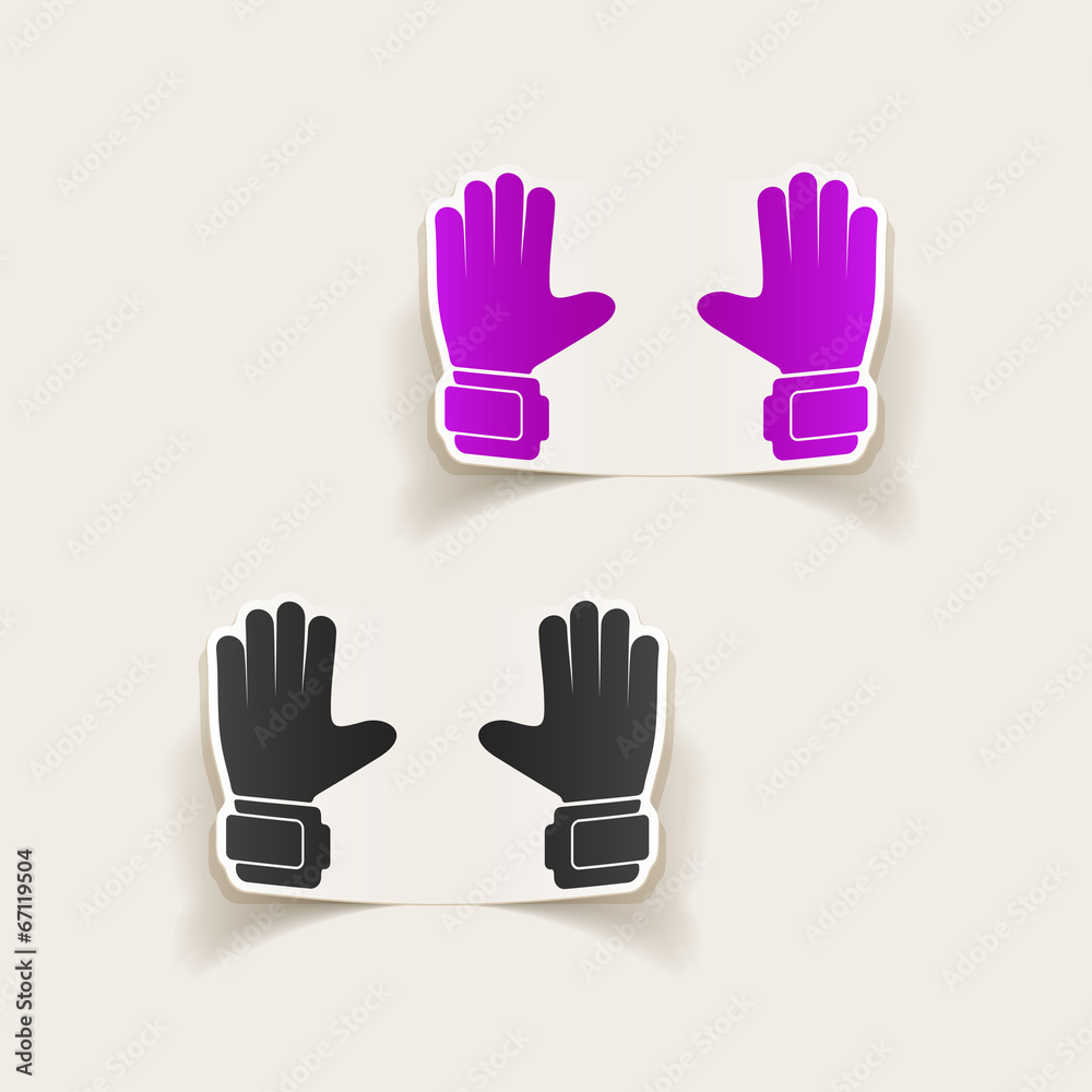 Fototapeta premium realistic design element: gloves