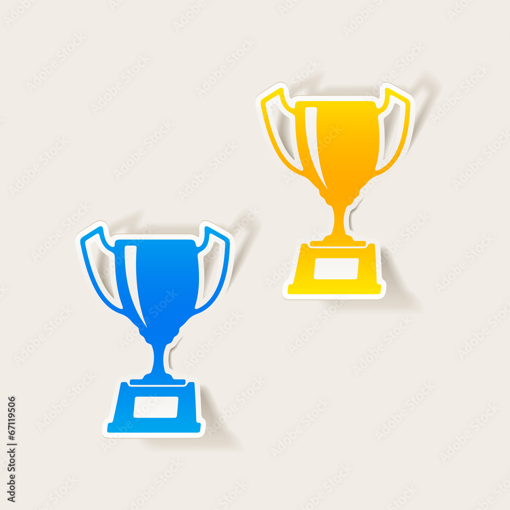 realistic design element: winner realistic design element: winner