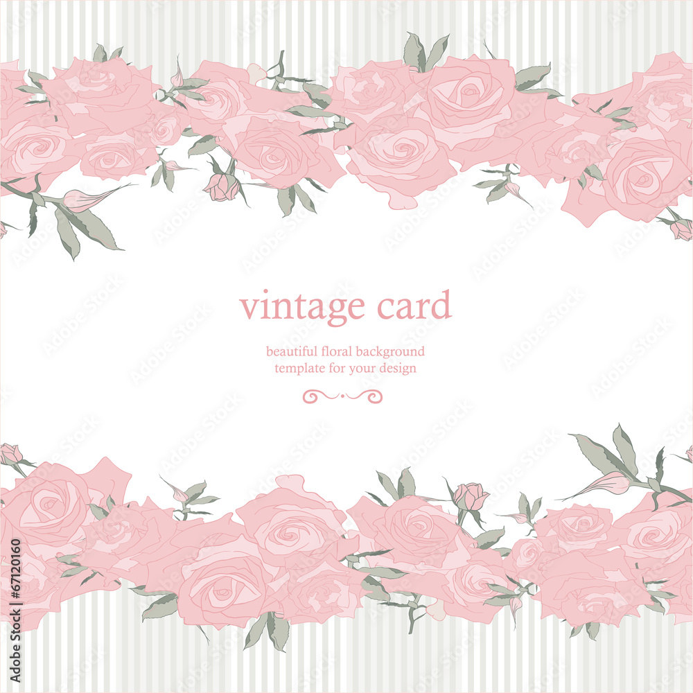 Save the Date Floral Card.