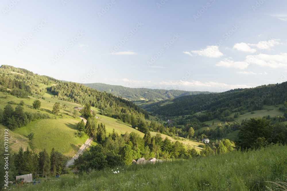 Dolina potoku Jamne, Gorce, Ochotnica, Polska