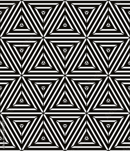 Geometric abstract vector seamless pattern.