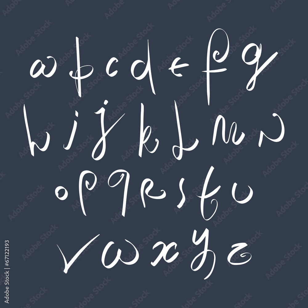 Hand written fresh vector font, stylish drawn alphabet letters s Hand written fresh vector font, stylish drawn alphabet letters s