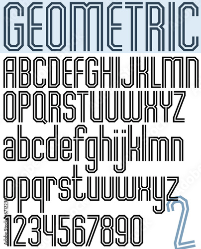 Poster black geometric bina...