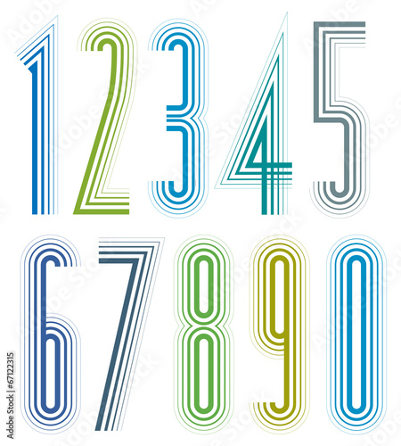 Geometric colorful tall dec...