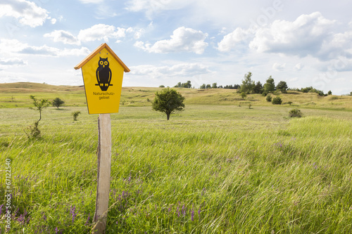 Graslandschaft als Naturschutzgebiet photo