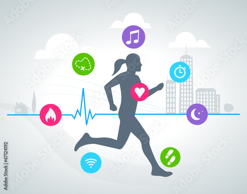 activity tracker 001 (woman) - suivi d'activité