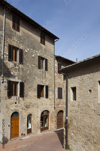 Street of San Gimignano, Tuscany, Italy