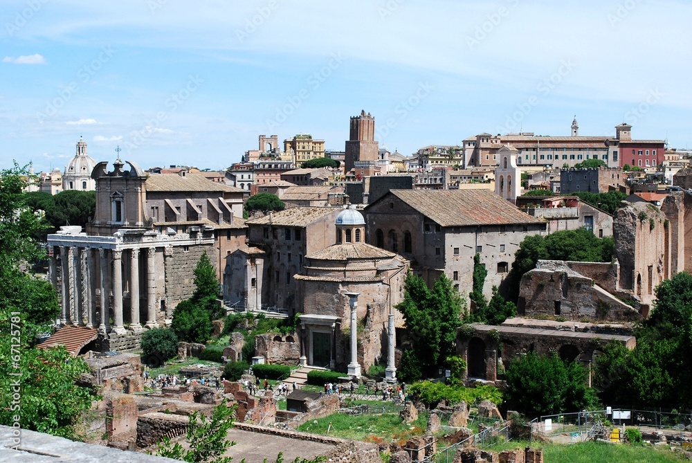 Ruins of the old and beautiful city Rome
