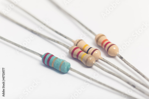 Canvas Print Group of electronic resistors