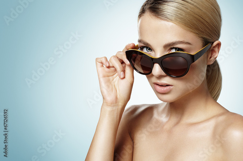 attractive woman in a sunglasses