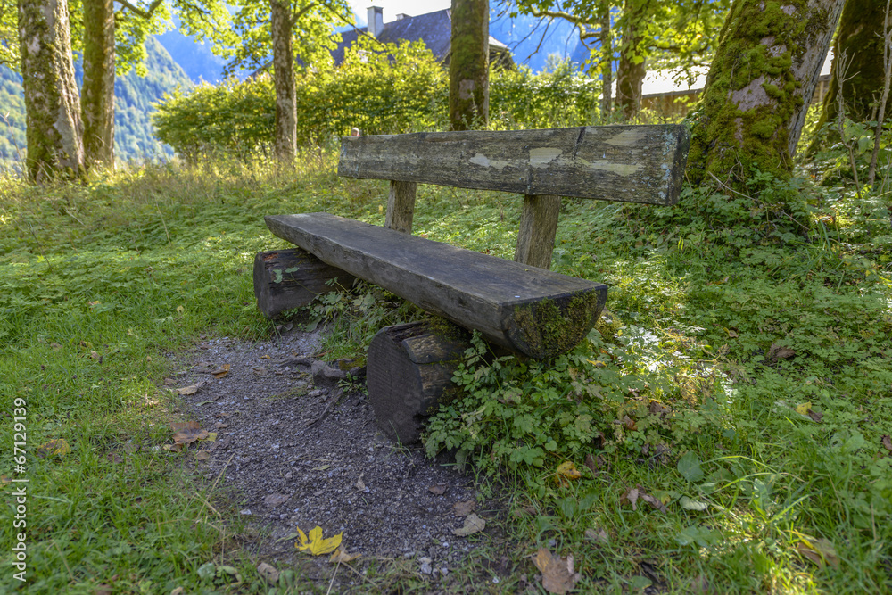 Bench in Bavaria, Germany
