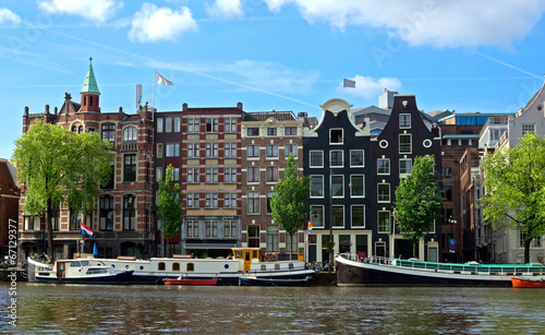 Amsterdam - Canals and typical dutch houses