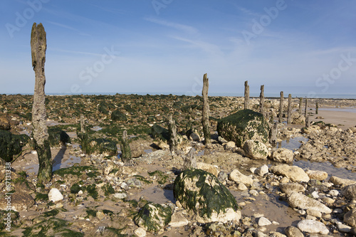 Beach of Dieppe, Côte d'Albatre, Haute-Normandie, France photo