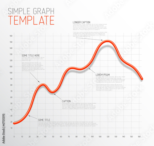 Infographic Line graph template