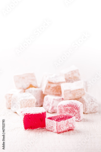 Turkish delight cubes
