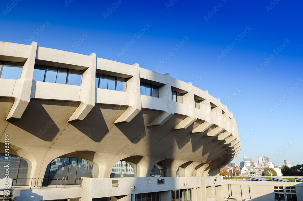 Obraz premium Facade of Yoyogi National Gymnasium, Tokyo, Japan